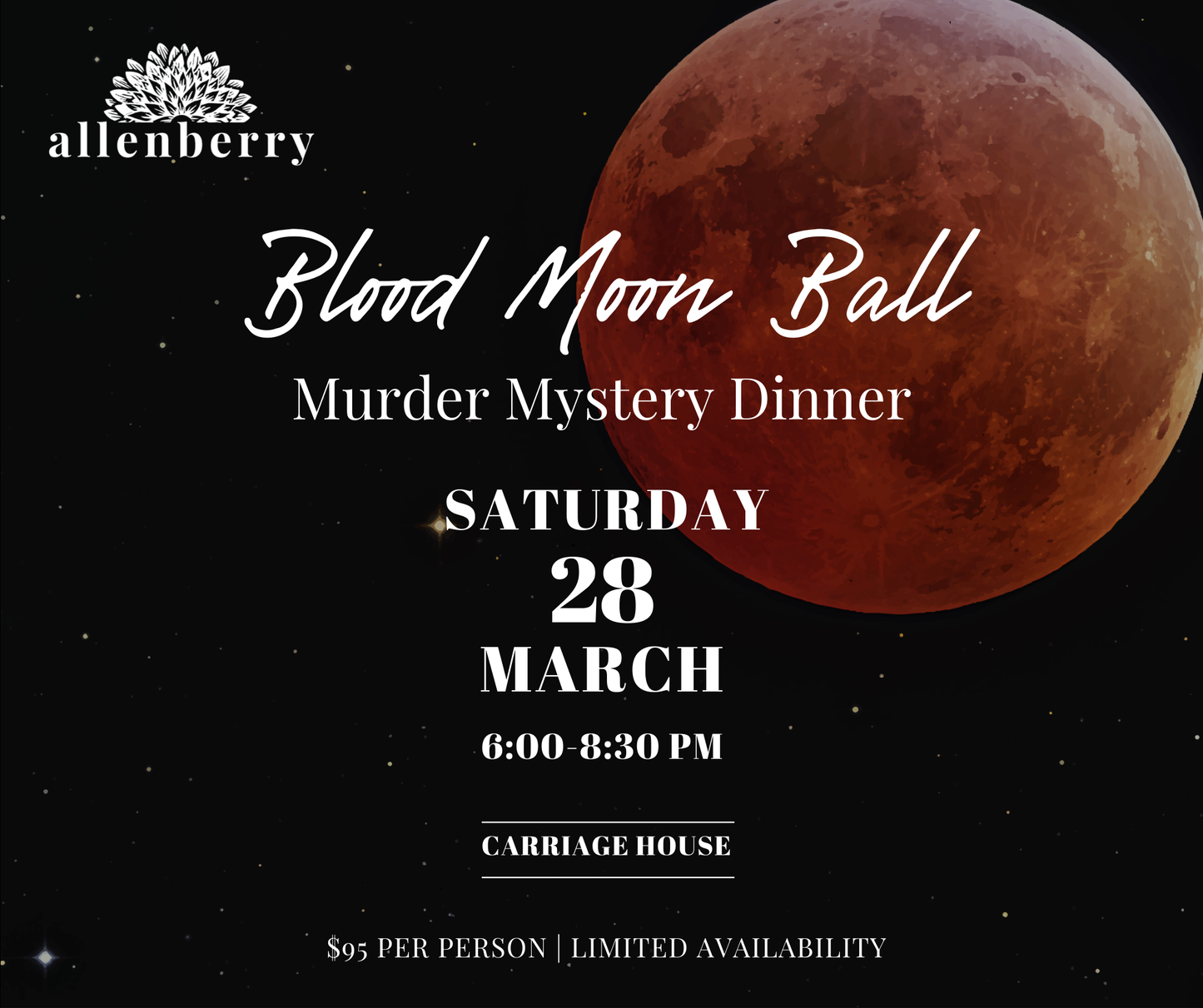 Blood Moon Ball - Interactive Murder Mystery Dinner